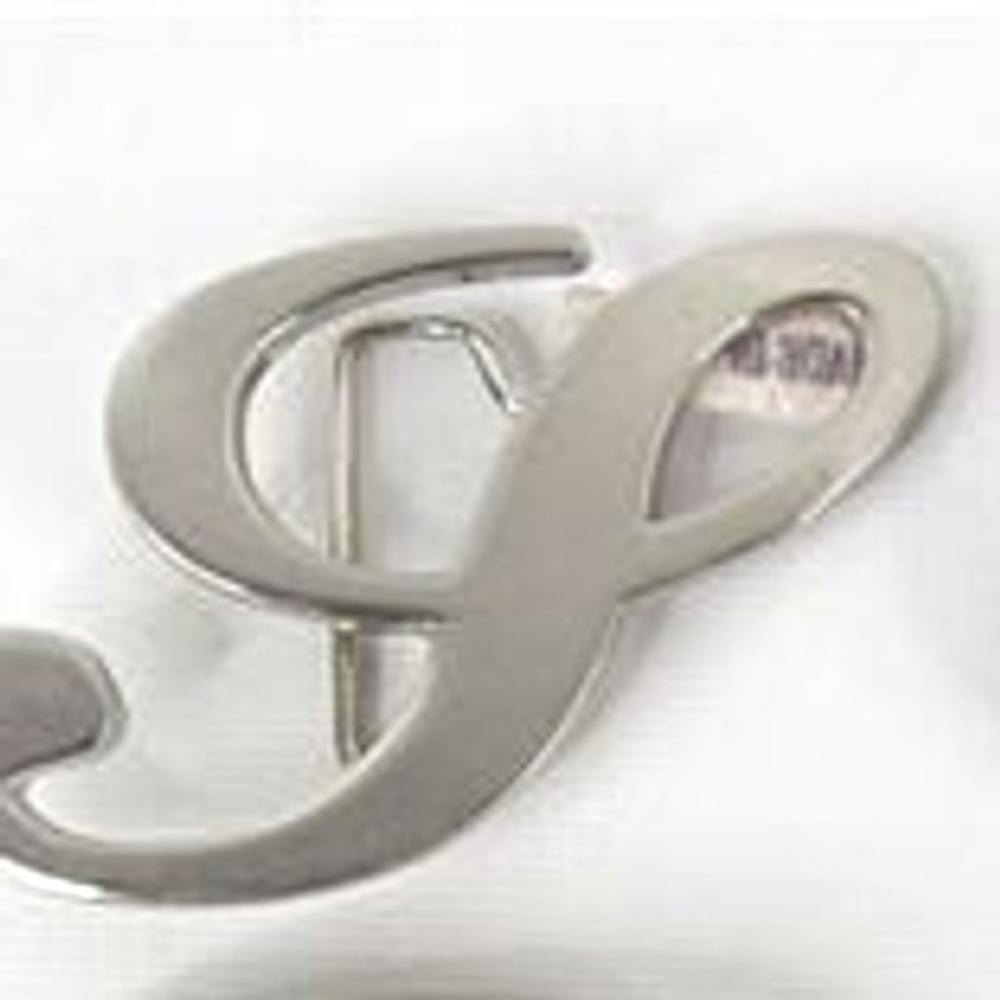 Polished Silver Script Letter S Initial Belt Buckle‎ Oversized Monogram Metal